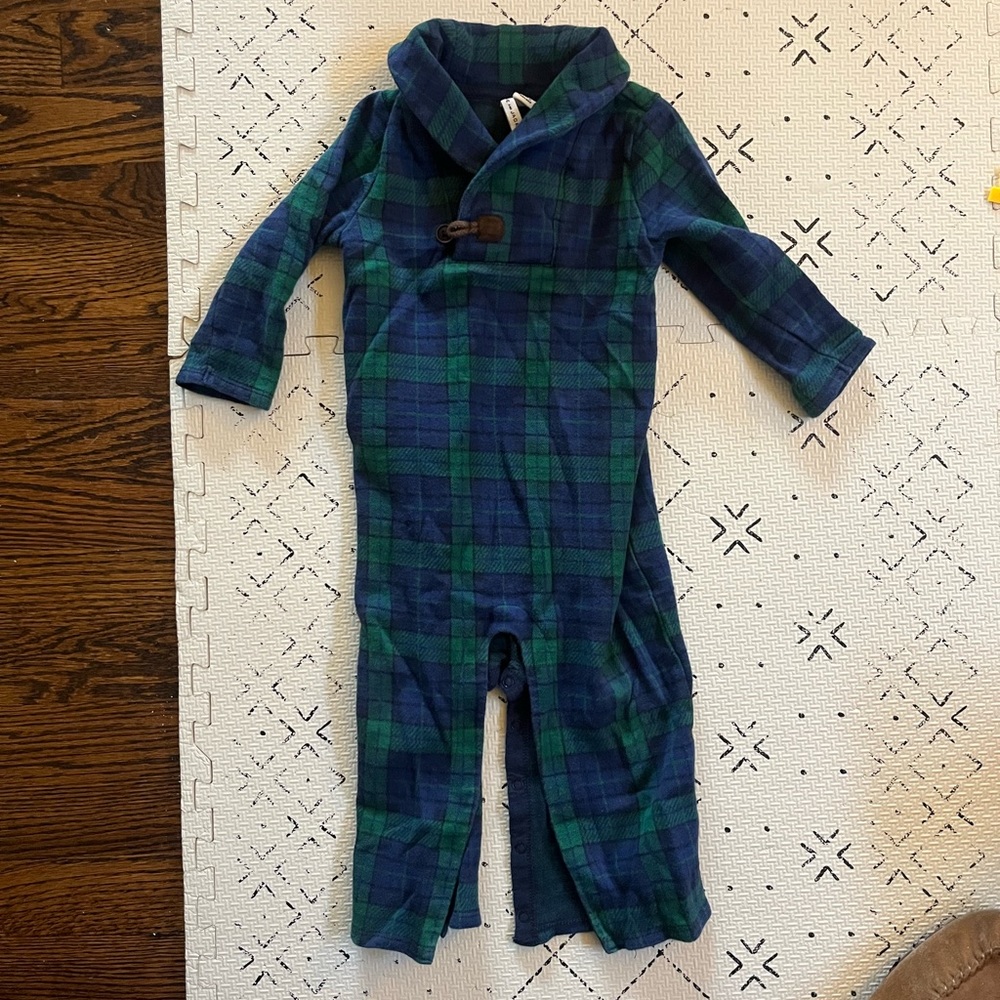 12-18m Janie and Jack Plaid One Piece Outfit
